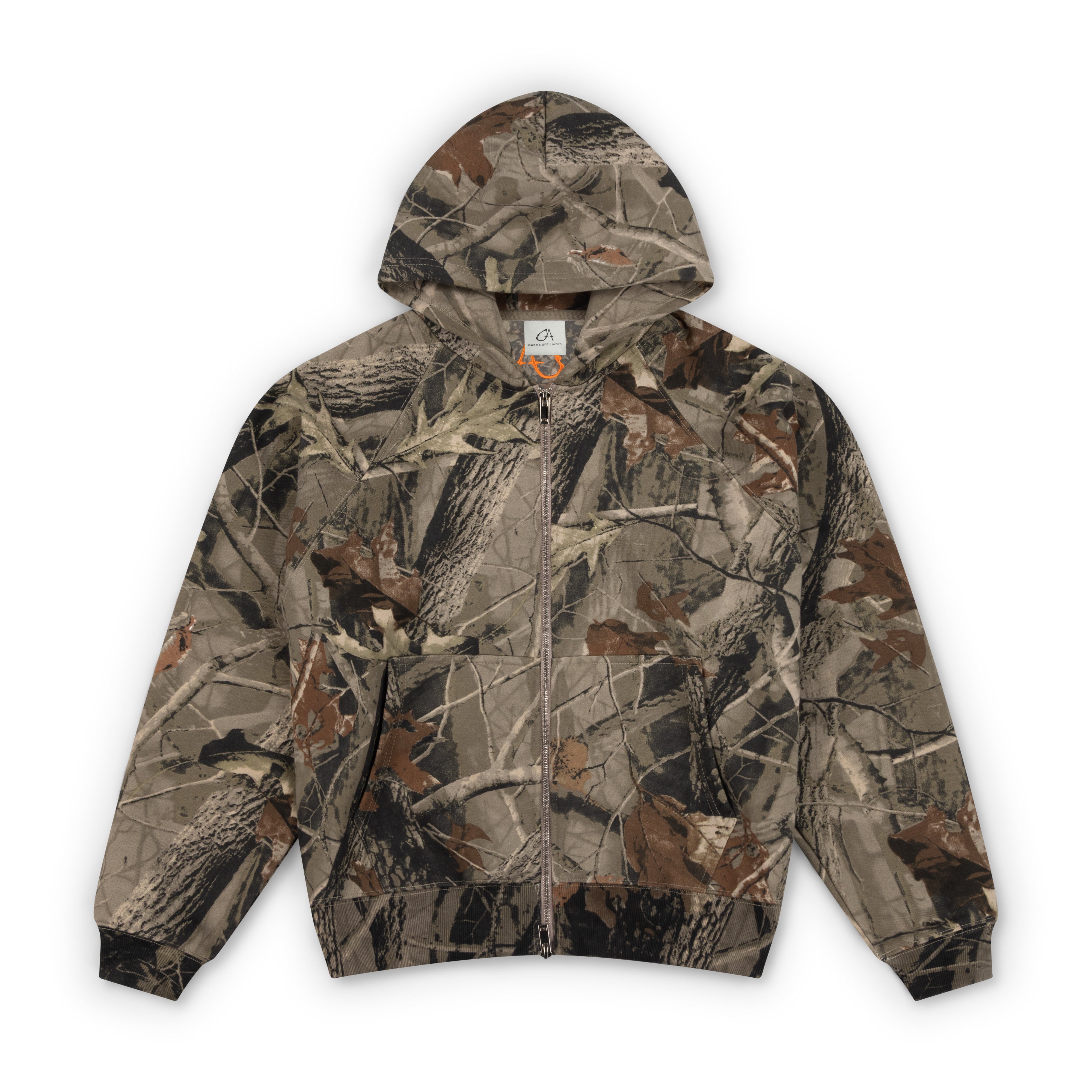 SIGNATURE CAMO ZIP-UP HOODIE Heavyweight Hoodies – Garms Affiliated